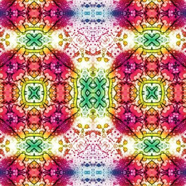 Kusursuz etnik düzen. Soyut retro arka plan. Kusursuz bir doku. Simetrik arkaplan. Sanat dokusu