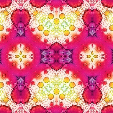 Kusursuz etnik düzen. Soyut retro arka plan. Kusursuz bir doku. Simetrik arkaplan. Sanat dokusu