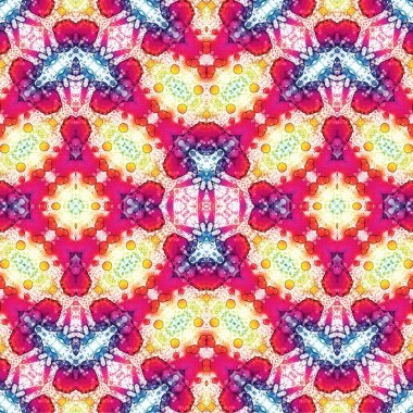 Kusursuz etnik düzen. Soyut retro arka plan. Kusursuz bir doku. Simetrik arkaplan. Sanat dokusu