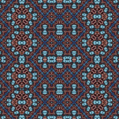 Kusursuz etnik düzen. Soyut retro arka plan. Kusursuz bir doku. Simetrik arkaplan. Sanat dokusu