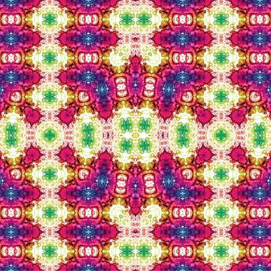 Kusursuz etnik düzen. Soyut retro arka plan. Kusursuz bir doku. Simetrik arkaplan. Sanat dokusu