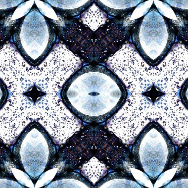 Kusursuz etnik düzen. Soyut retro arka plan. Kusursuz bir doku. Simetrik arkaplan. Sanat dokusu