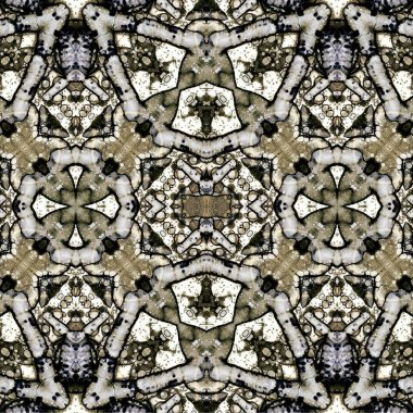 Kusursuz etnik düzen. Soyut retro arka plan. Kusursuz bir doku. Simetrik arkaplan. Sanat dokusu