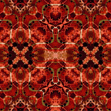 Kusursuz etnik düzen. Soyut retro arka plan. Kusursuz bir doku. Simetrik arkaplan. Sanat dokusu