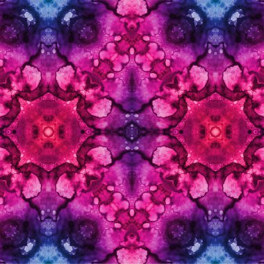 Kusursuz etnik düzen. Soyut retro arka plan. Kusursuz bir doku. Simetrik arkaplan. Sanat dokusu