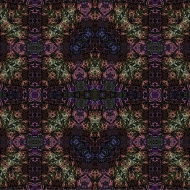 Kusursuz etnik düzen. Soyut retro arka plan. Kusursuz bir doku. Simetrik arkaplan. Sanat dokusu