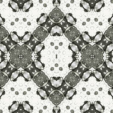 Kusursuz etnik düzen. Soyut retro arka plan. Kusursuz bir doku. Simetrik arkaplan. Sanat dokusu