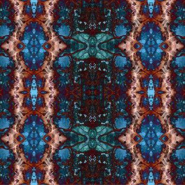 Kusursuz etnik düzen. Soyut retro arka plan. Kusursuz bir doku. Simetrik arkaplan. Sanat dokusu