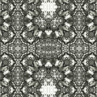 Kusursuz etnik düzen. Soyut retro arka plan. Kusursuz bir doku. Simetrik arkaplan. Sanat dokusu