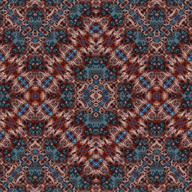 Kusursuz etnik düzen. Soyut retro arka plan. Kusursuz bir doku. Simetrik arkaplan. Sanat dokusu