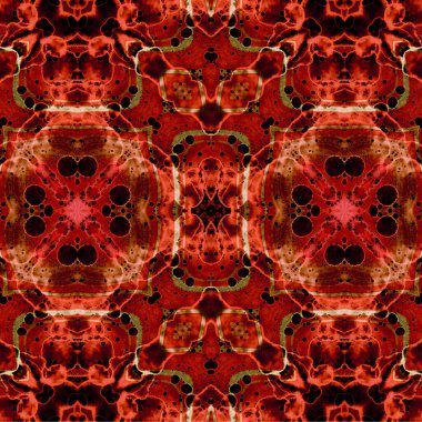 Kusursuz etnik düzen. Soyut retro arka plan. Kusursuz bir doku. Simetrik arkaplan. Sanat dokusu