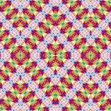 Kusursuz etnik düzen. Soyut retro arka plan. Kusursuz bir doku. Simetrik arkaplan. Sanat dokusu