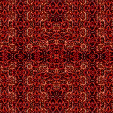 Kusursuz kaleydoskop deseni. Soyut etnik köken. Kusursuz bir doku. Yaratıcı bir geçmiş. Çizimler