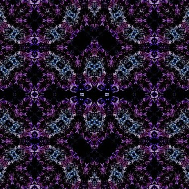 Kusursuz kaleydoskop deseni. Soyut etnik köken. Kusursuz bir doku. Yaratıcı bir geçmiş. Çizimler