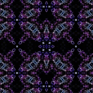 Kusursuz kaleydoskop deseni. Soyut etnik köken. Kusursuz bir doku. Yaratıcı bir geçmiş. Çizimler