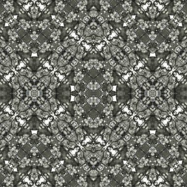 Kusursuz kaleydoskop deseni. Soyut etnik köken. Kusursuz bir doku. Yaratıcı bir geçmiş. Çizimler