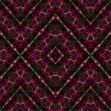 Kusursuz kaleydoskop deseni. Soyut etnik köken. Kusursuz bir doku. Yaratıcı bir geçmiş. Çizimler