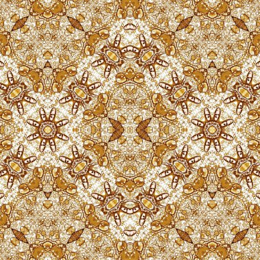 Kusursuz kaleydoskop deseni. Soyut etnik köken. Kusursuz bir doku. Yaratıcı bir geçmiş. Çizimler