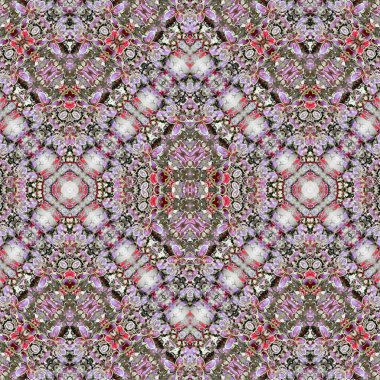 Kusursuz kaleydoskop deseni. Soyut etnik köken. Kusursuz bir doku. Yaratıcı bir geçmiş. Çizimler