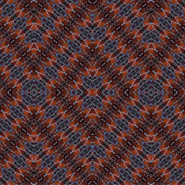 Kusursuz kaleydoskop deseni. Soyut etnik köken. Kusursuz bir doku. Yaratıcı bir geçmiş. Çizimler