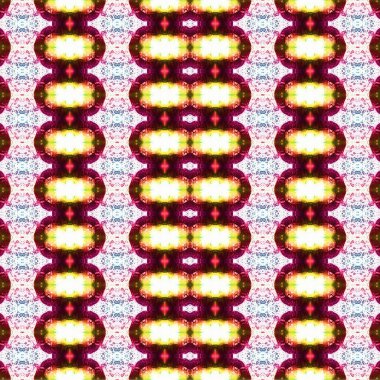 Kusursuz kaleydoskop deseni. Soyut etnik köken. Kusursuz bir doku. Yaratıcı bir geçmiş. Çizimler