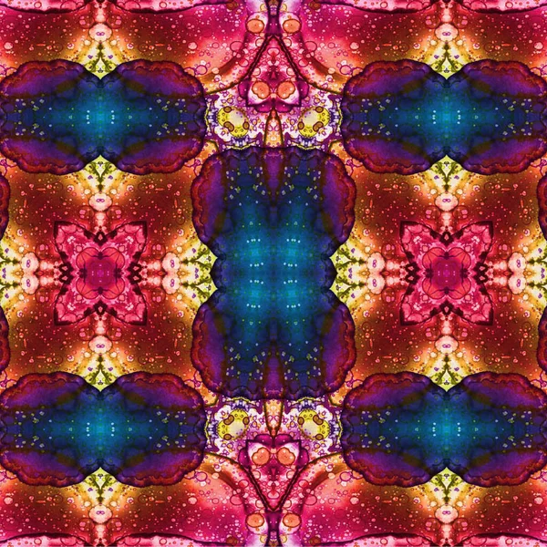 Kusursuz etnik düzen. Soyut retro arka plan. Kusursuz bir doku. Simetrik arkaplan. Sanat dokusu