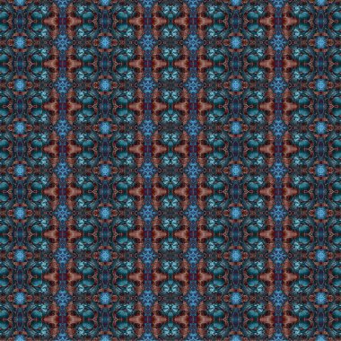 Kusursuz kaleydoskop deseni. Soyut etnik köken. Kusursuz bir doku. Yaratıcı bir geçmiş. Çizimler