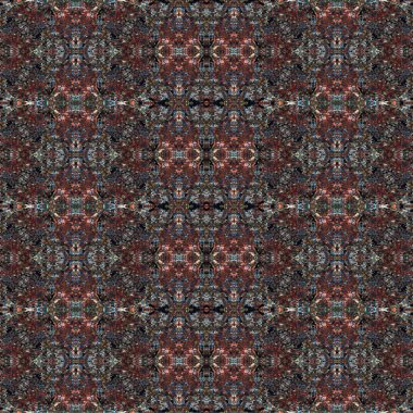 Kusursuz kaleydoskop deseni. Soyut etnik köken. Kusursuz bir doku. Yaratıcı bir geçmiş. Çizimler