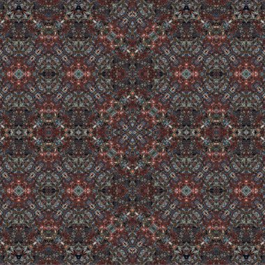 Kusursuz kaleydoskop deseni. Soyut etnik köken. Kusursuz bir doku. Yaratıcı bir geçmiş. Çizimler