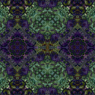 Kusursuz kaleydoskop deseni. Soyut etnik köken. Kusursuz bir doku. Yaratıcı bir geçmiş. Çizimler