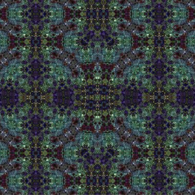 Kusursuz kaleydoskop deseni. Soyut etnik köken. Kusursuz bir doku. Yaratıcı bir geçmiş. Çizimler