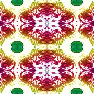 Kusursuz kaleydoskop deseni. Soyut etnik köken. Kusursuz bir doku. Yaratıcı bir geçmiş. Çizimler