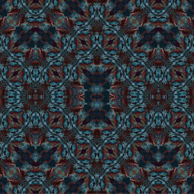 Kusursuz kaleydoskop deseni. Soyut etnik köken. Kusursuz bir doku. Yaratıcı bir geçmiş. Çizimler