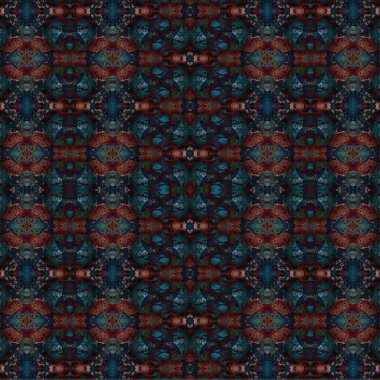 Kusursuz kaleydoskop deseni. Soyut etnik köken. Kusursuz bir doku. Yaratıcı bir geçmiş. Çizimler