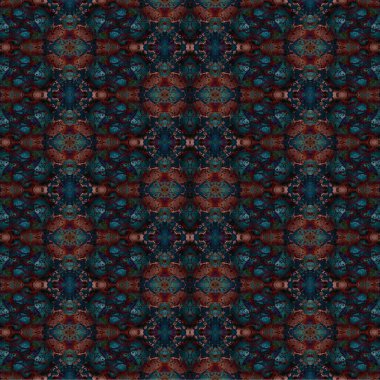 Kusursuz kaleydoskop deseni. Soyut etnik köken. Kusursuz bir doku. Yaratıcı bir geçmiş. Çizimler