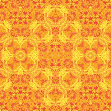 Kusursuz kaleydoskop deseni. Soyut etnik köken. Kusursuz bir doku. Yaratıcı bir geçmiş. Çizimler