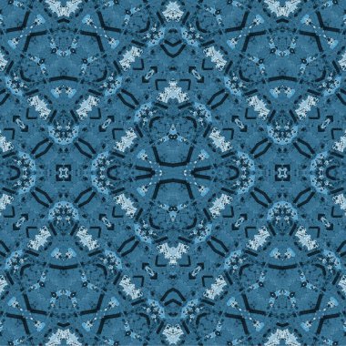 Kusursuz kaleydoskop deseni. Soyut etnik köken. Kusursuz bir doku. Yaratıcı bir geçmiş. Çizimler