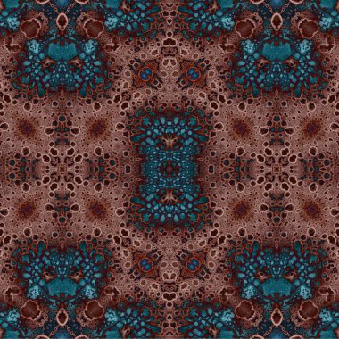 Kusursuz kaleydoskop deseni. Soyut etnik köken. Kusursuz bir doku. Yaratıcı bir geçmiş. Çizimler