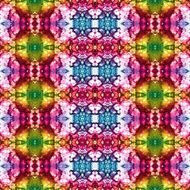 Kusursuz kaleydoskop deseni. Soyut etnik köken. Kusursuz bir doku. Yaratıcı bir geçmiş. Çizimler