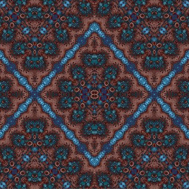 Kusursuz kaleydoskop deseni. Soyut etnik köken. Kusursuz bir doku. Yaratıcı bir geçmiş. Çizimler