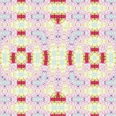 Kusursuz kaleydoskop deseni. Soyut etnik köken. Kusursuz bir doku. Yaratıcı bir geçmiş. Çizimler