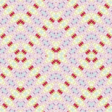 Kusursuz kaleydoskop deseni. Soyut etnik köken. Kusursuz bir doku. Yaratıcı bir geçmiş. Çizimler