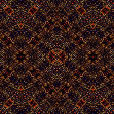 Kusursuz kaleydoskop deseni. Soyut etnik köken. Kusursuz bir doku. Yaratıcı bir geçmiş. Çizimler