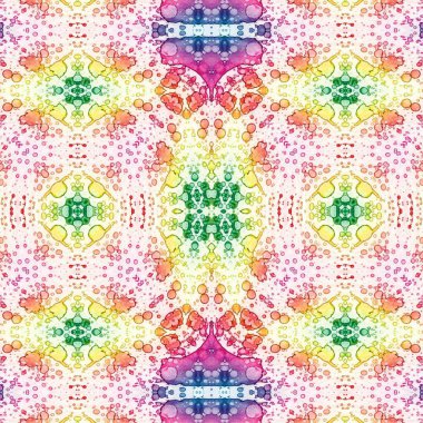 Kusursuz kaleydoskop deseni. Soyut etnik köken. Kusursuz bir doku. Yaratıcı bir geçmiş. Çizimler