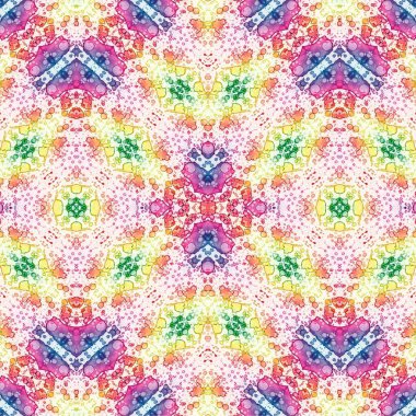 Kusursuz kaleydoskop deseni. Soyut etnik köken. Kusursuz bir doku. Yaratıcı bir geçmiş. Çizimler