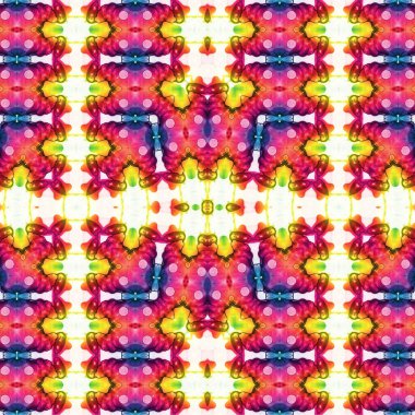 Kusursuz kaleydoskop deseni. Soyut etnik köken. Kusursuz bir doku. Yaratıcı bir geçmiş. Çizimler