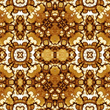 Kusursuz kaleydoskop deseni. Soyut etnik köken. Kusursuz bir doku. Yaratıcı bir geçmiş. Çizimler