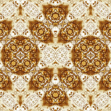 Kusursuz kaleydoskop deseni. Soyut etnik köken. Kusursuz bir doku. Yaratıcı bir geçmiş. Çizimler