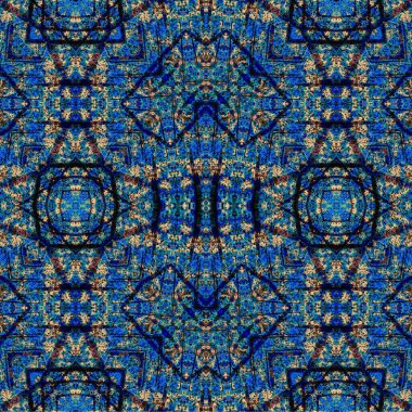 Kusursuz kaleydoskop deseni. Soyut etnik köken. Kusursuz bir doku. Yaratıcı bir geçmiş. Çizimler