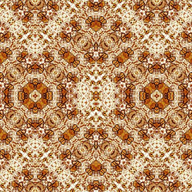 Kusursuz kaleydoskop deseni. Soyut etnik köken. Kusursuz bir doku. Yaratıcı bir geçmiş. Çizimler